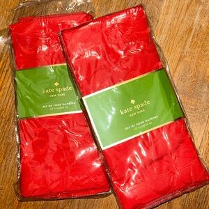 Kate Spade all wrapped up bow Linen Napkins Set of 8